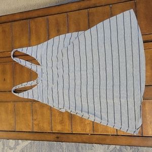 Lululemon, Women's Medium, Grey Stripped Tank Top